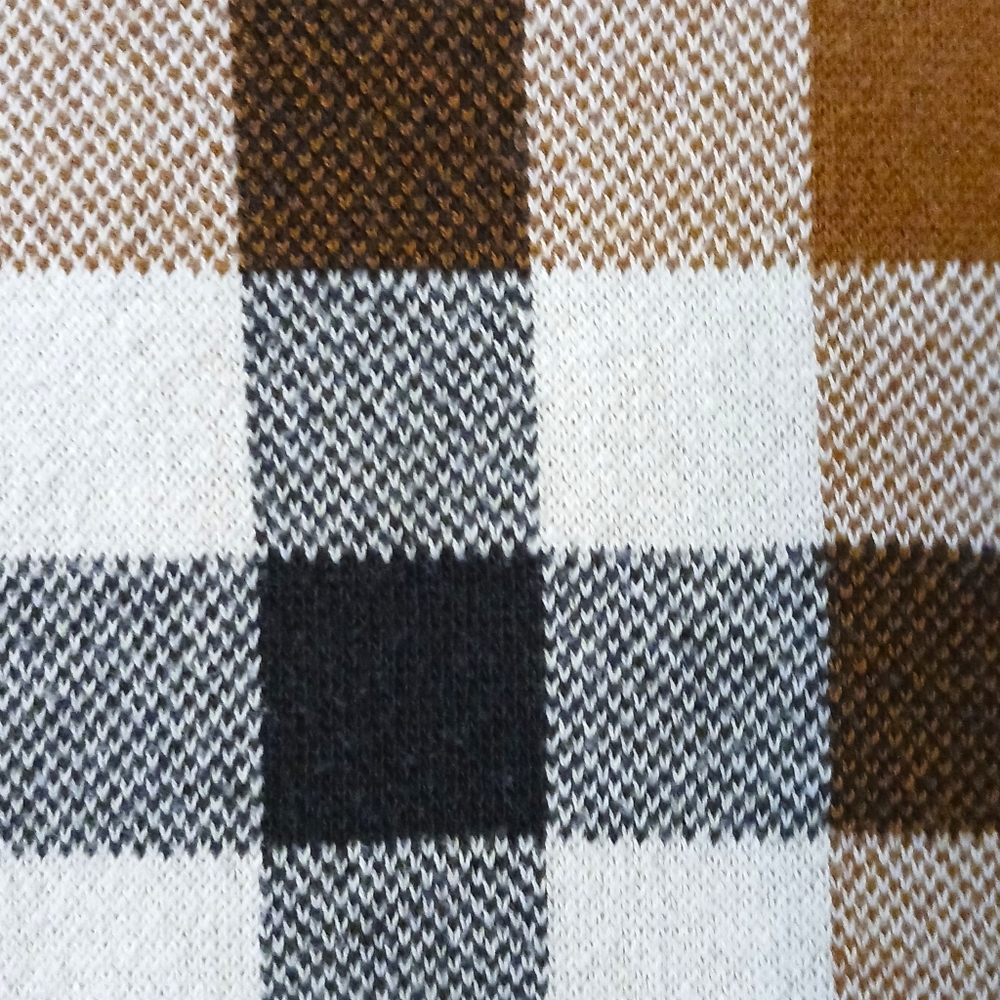 LOFT Sweater- Heritage Check in Cream- Size Lg Petite- EUC $68 Retail - Picture 5 of 8